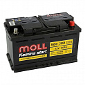 Аккумулятор для легкового автомобиля Moll Kamina Start 80SR (580 090 068) 80Ач 680А